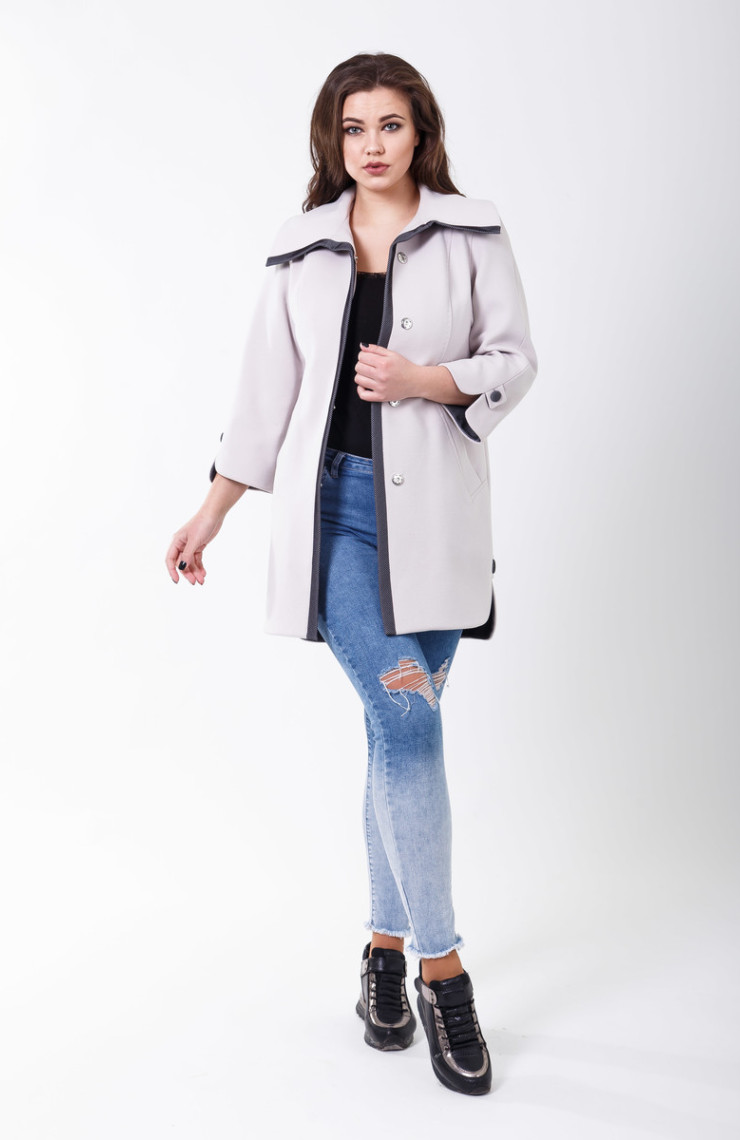 Пальто 2-428/9 Жемчужный