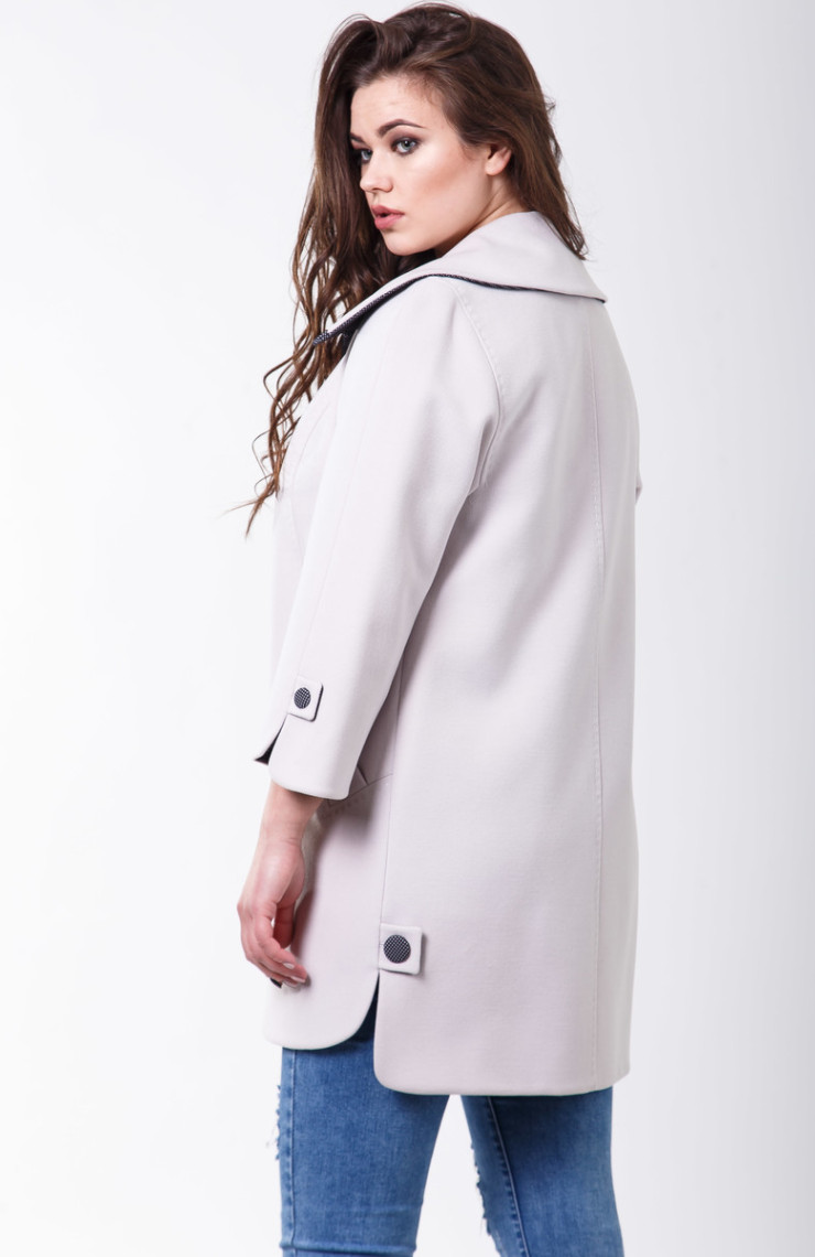 Пальто 2-428/9 Жемчужный