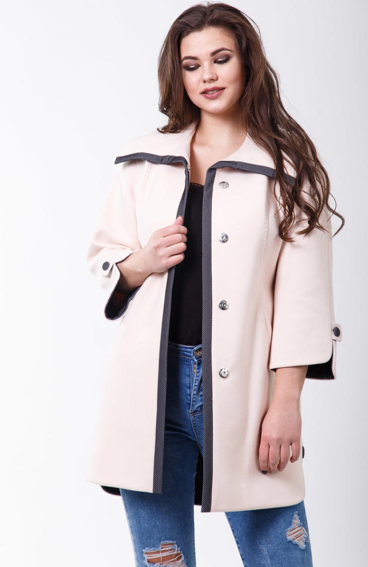 Пальто 2-428/9 Пудра