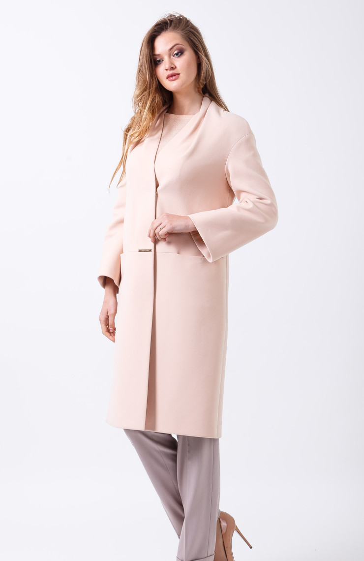 Пальто 2-454/9 Слоновая кость