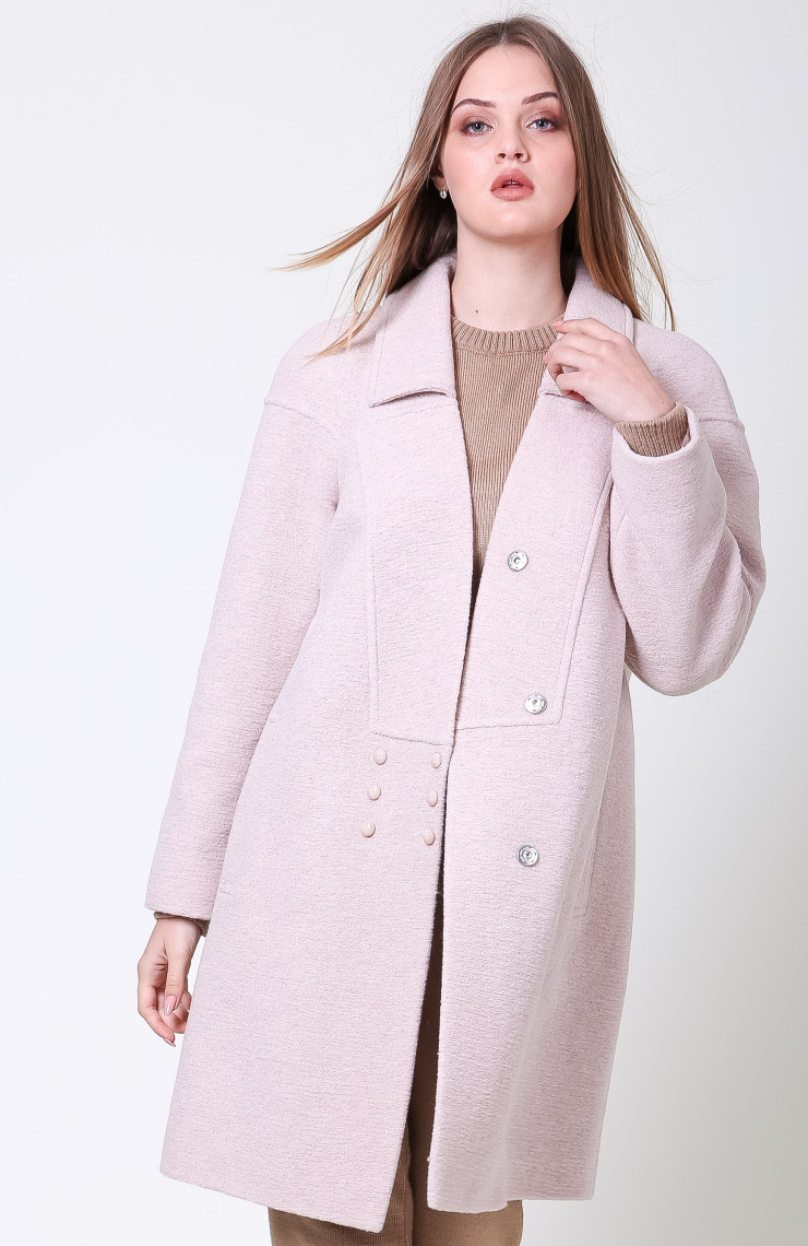 Пальто S-272 Пудра