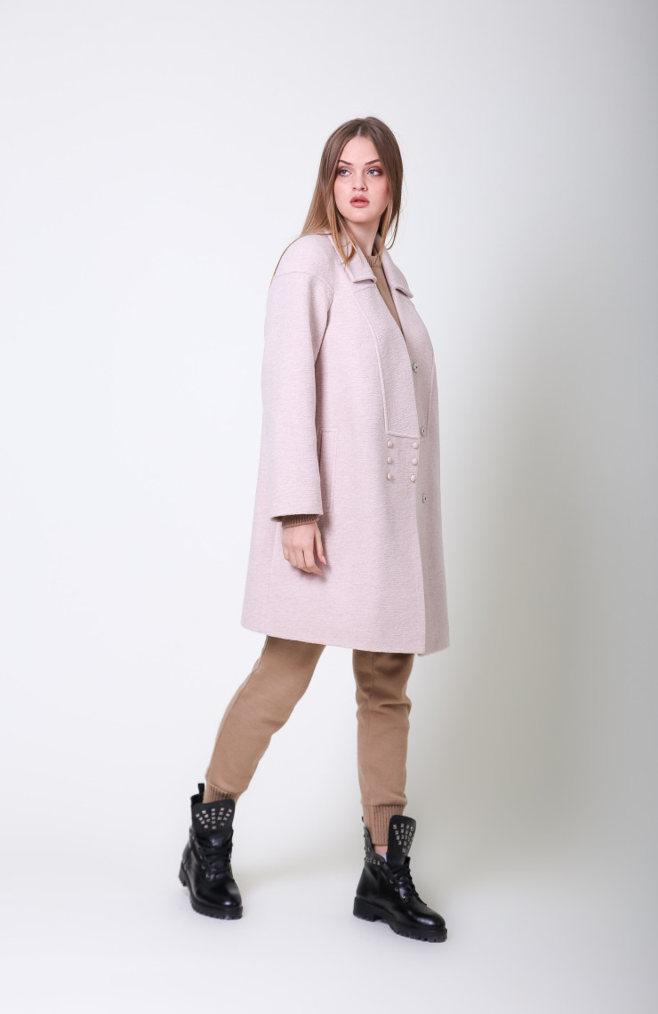 Пальто S-272 Пудра
