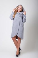 Пальто S-275L Светло-серый