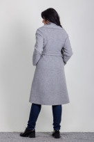 Пальто 2-464L Светло-серый
