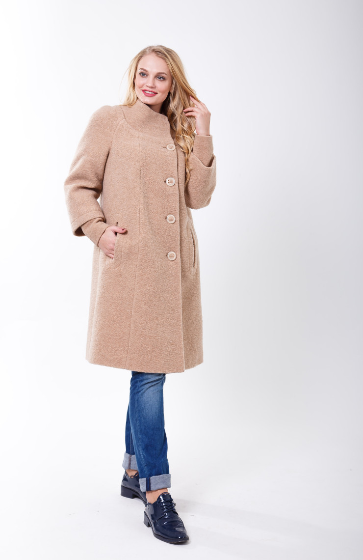 Пальто S-297L Карамель