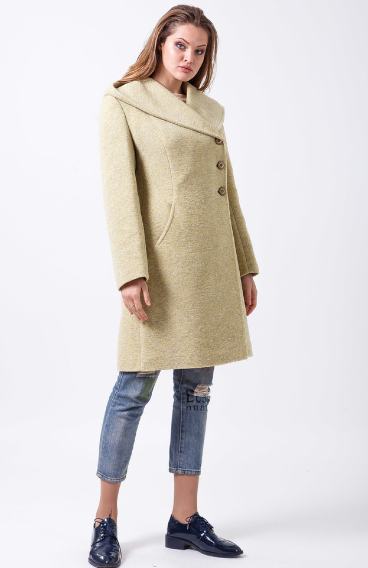 Пальто 2-498L Лимон