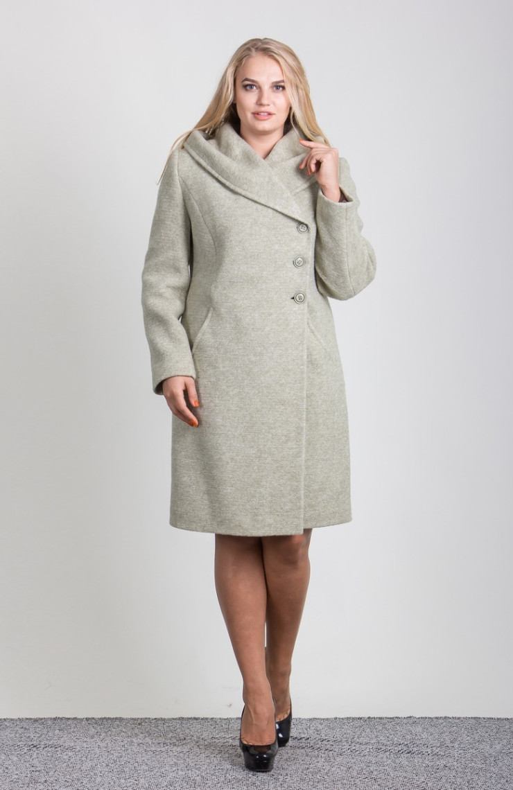 Пальто 2-498L Оливковый
