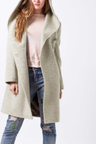 Пальто 2-498L Светло-серый