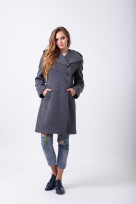 Пальто 2-498L Темно-серый