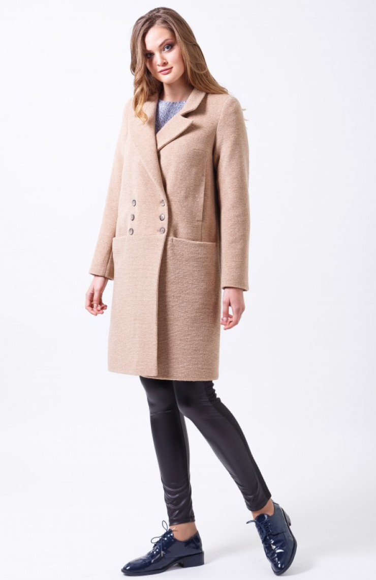 Пальто 2-485L Карамель