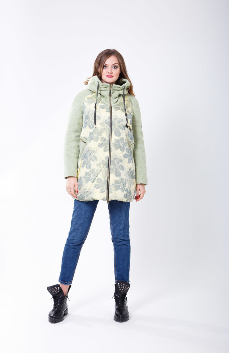 Плащ 4-019 Жаккард Цветок