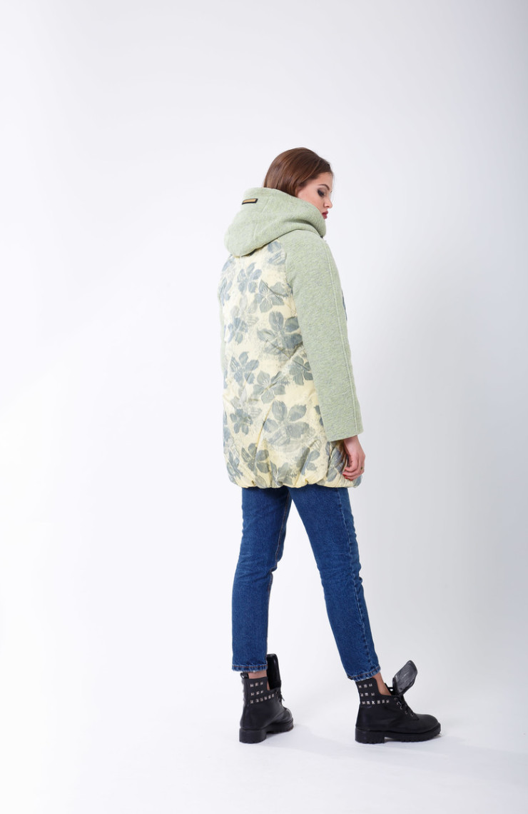 Плащ 4-019 Жаккард Цветок