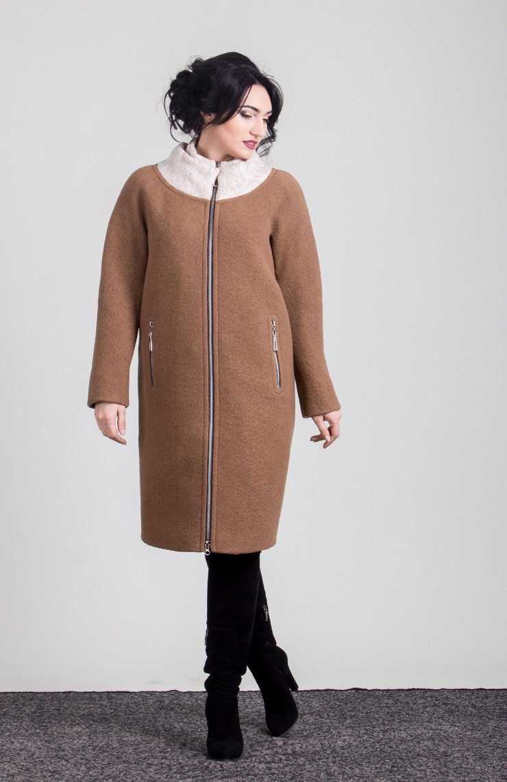 Пальто 2-432L Латте