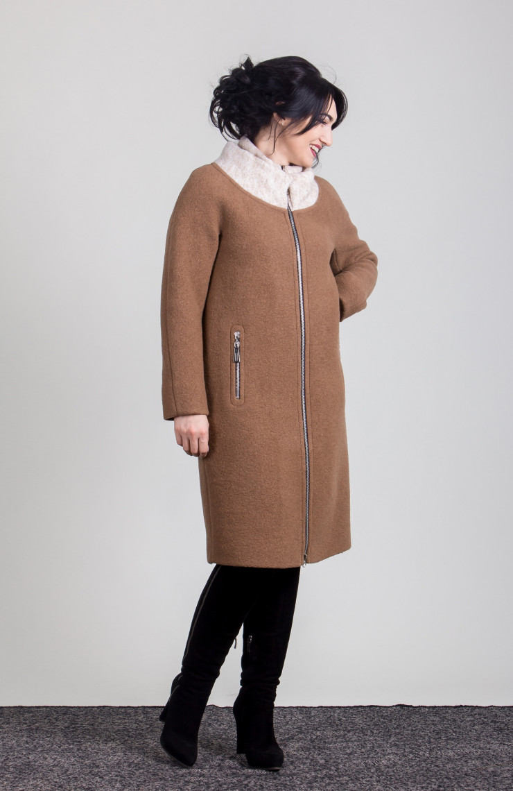 Пальто 2-432L Латте