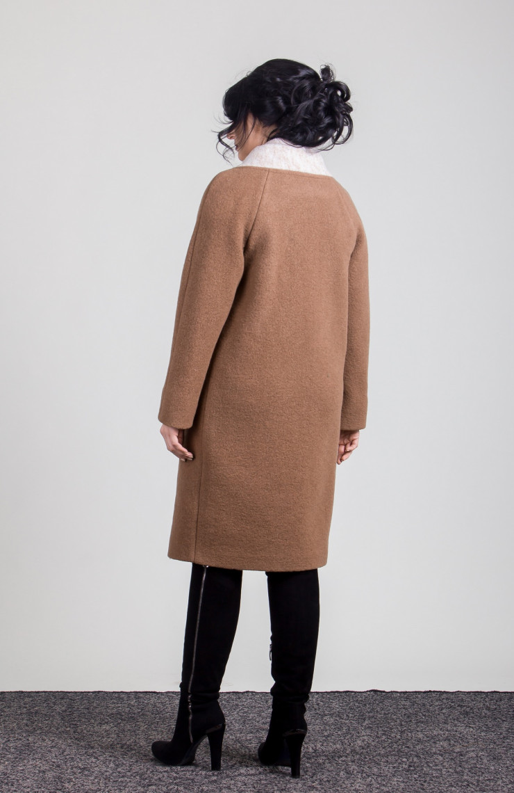 Пальто 2-432L Латте