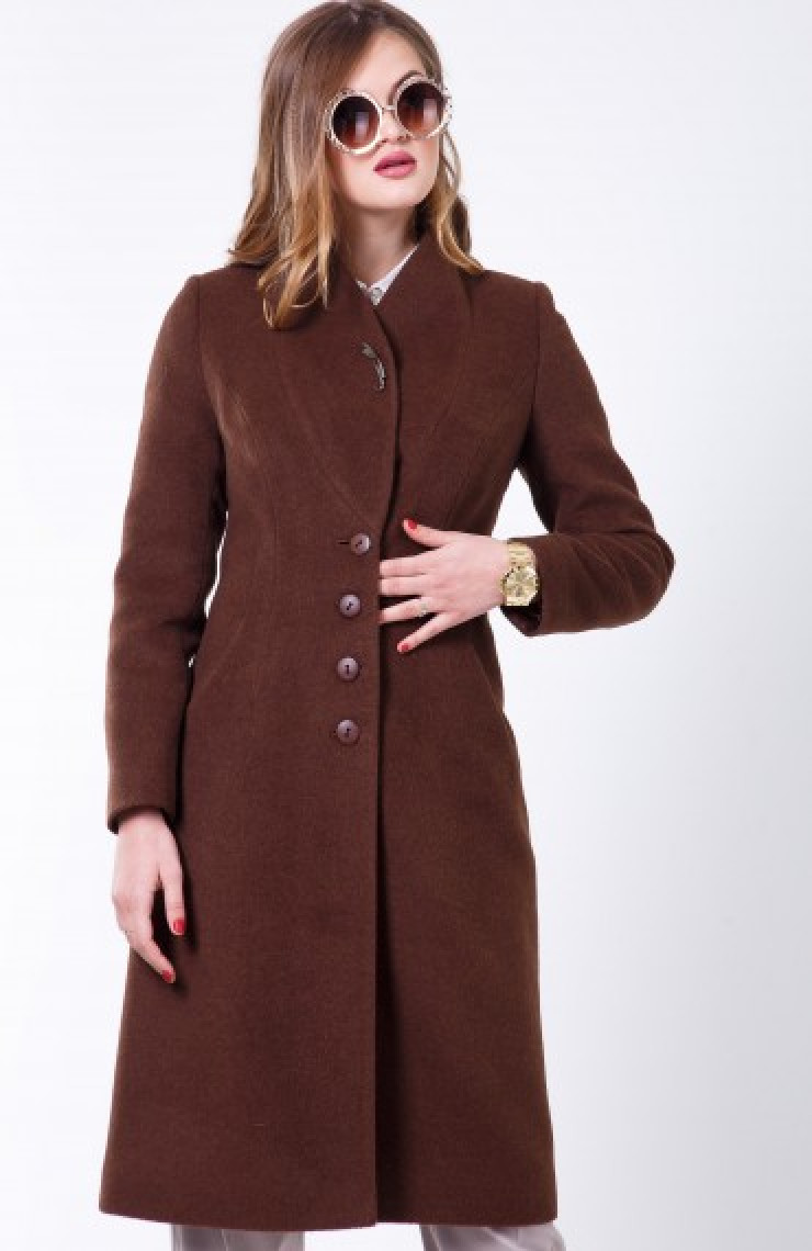 Пальто 2-483IT Шоколад