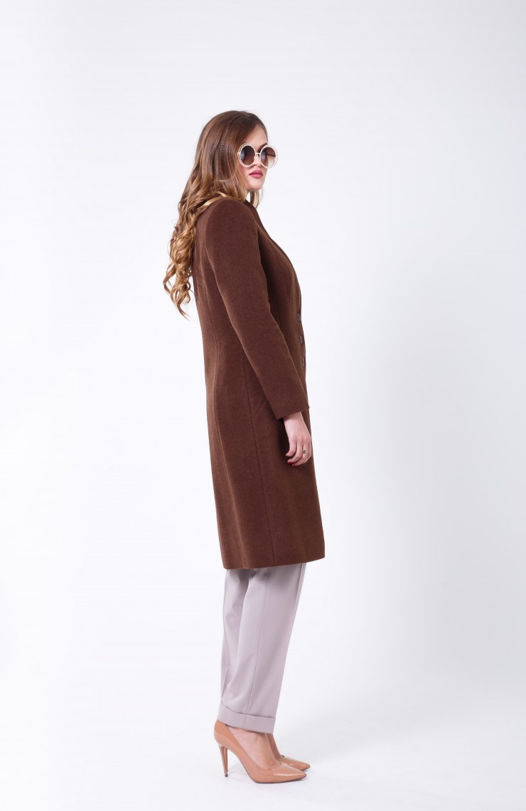 Пальто 2-483IT Шоколад