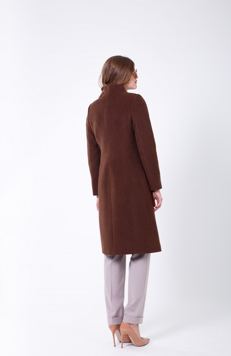 Пальто 2-483IT Шоколад