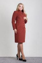 Пальто 2-483IT Красное дерево