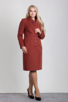 Пальто 2-483IT Красное дерево