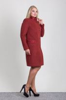 Пальто 2-492IT Красное дерево