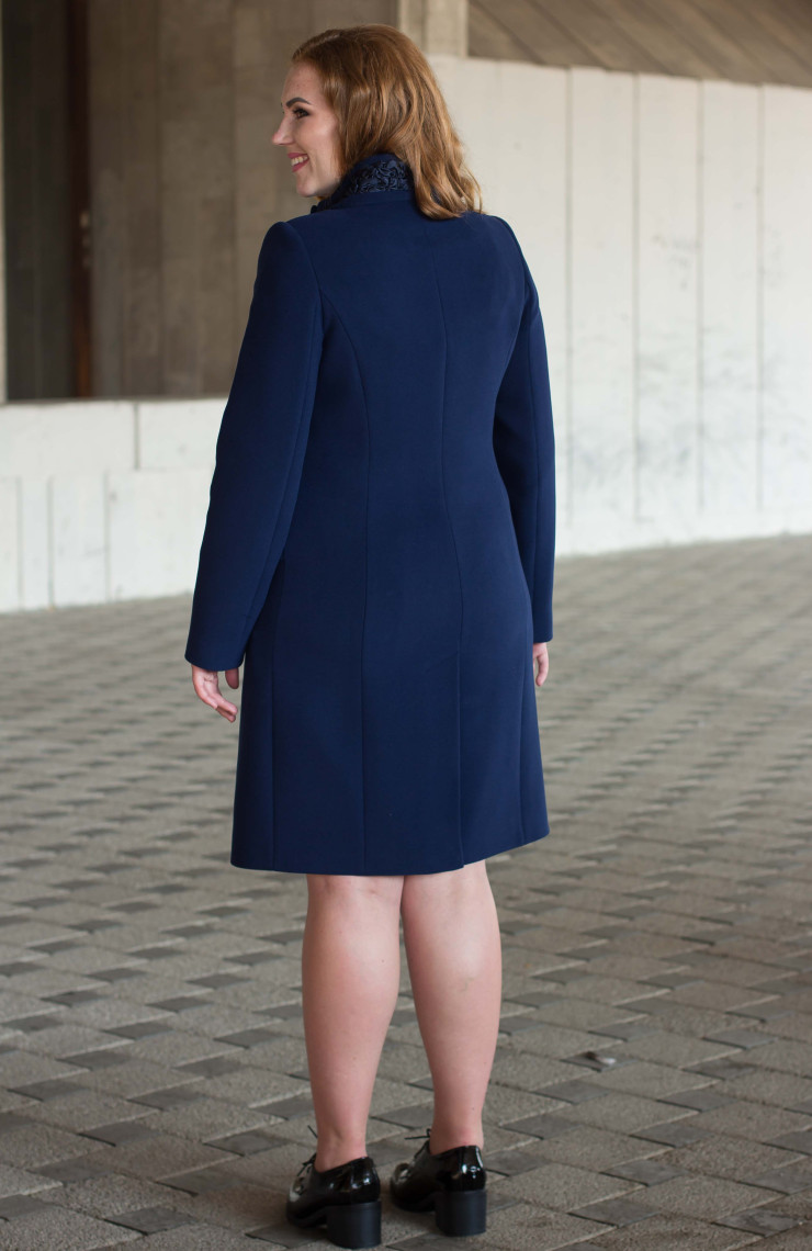 Пальто 2-492IT Темно-синий