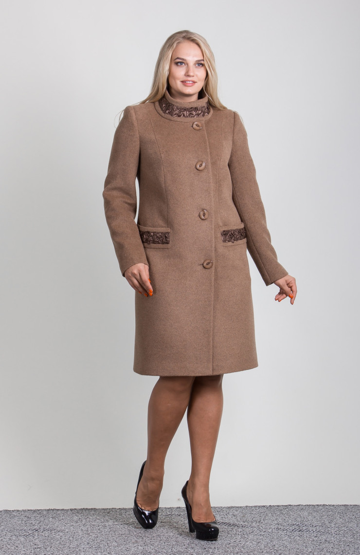 Пальто 2-492IT Молочный шоколад