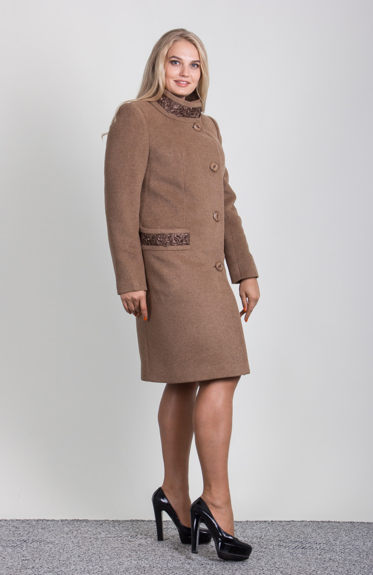 Пальто 2-492IT Молочный шоколад