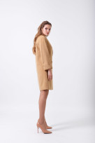 Пальто 2-448IT Кэмэл