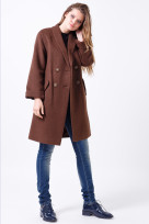 Пальто 2-448IT Шоколад