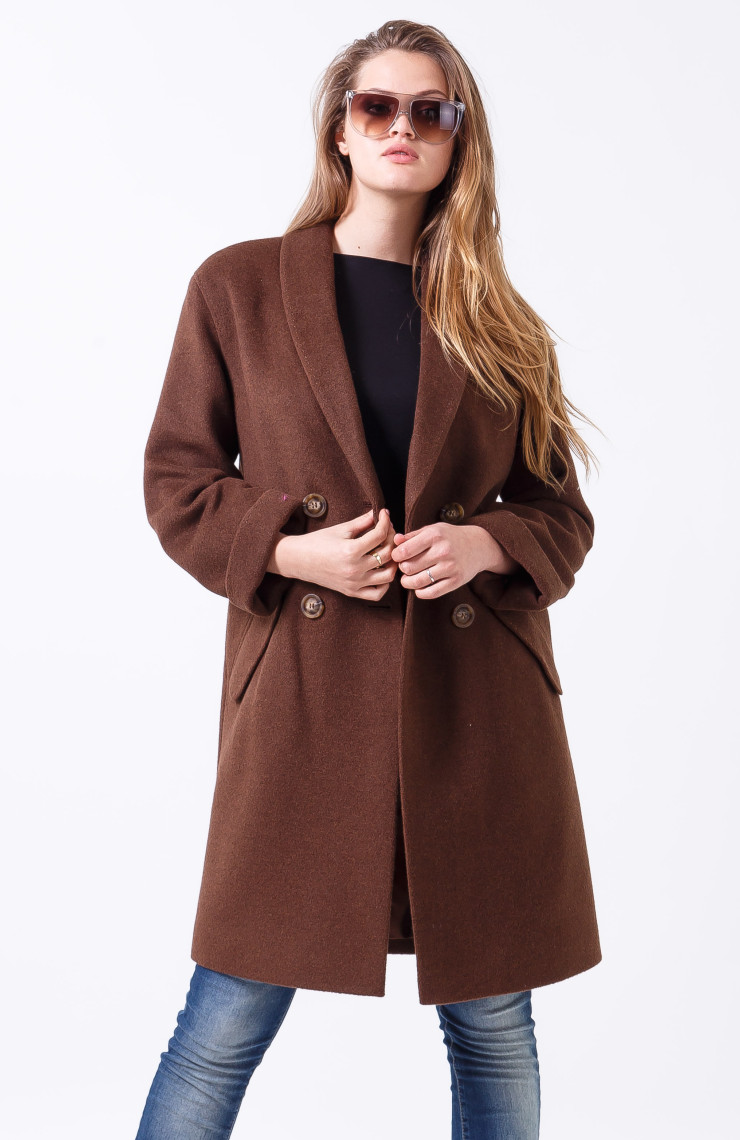 Пальто 2-448IT Шоколад
