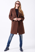 Пальто 2-448IT Шоколад