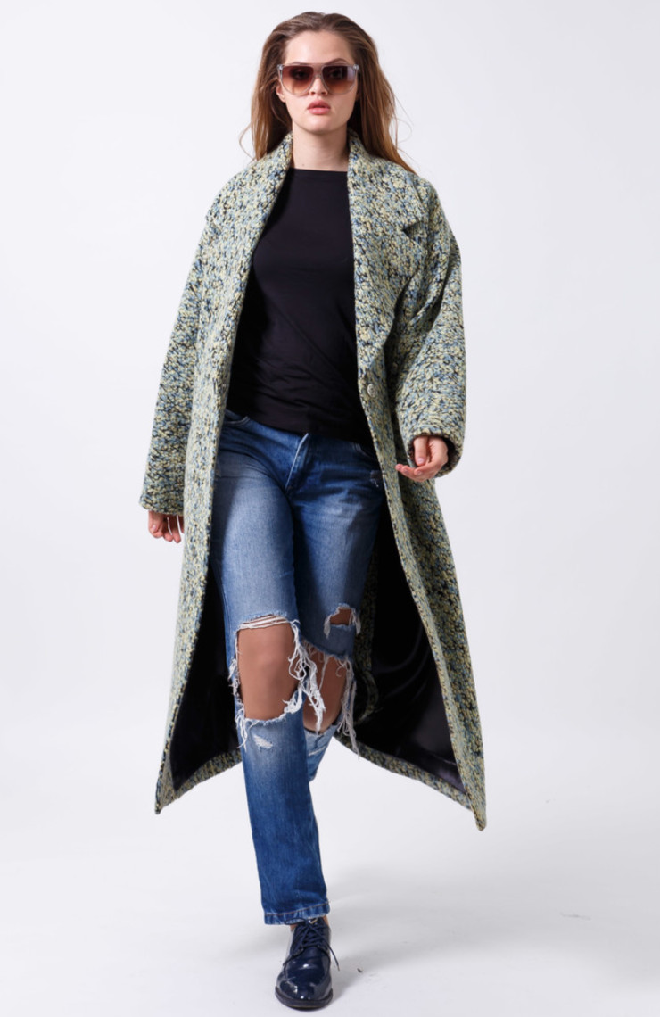 Пальто 2-473L Оливковый