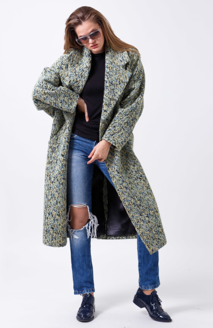 Пальто 2-473L Оливковый