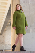 Пальто 2-488LШ Мох