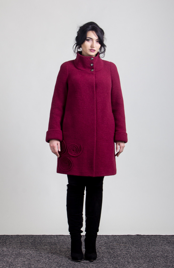 Пальто 2-488LШ Сангрия