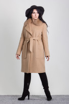Пальто 1-061IT Кэмэл