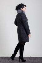 Пальто 1-076 Темно-серый