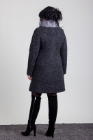 Пальто 1-076 Темно-серый