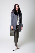 Пальто 1-076 Графит