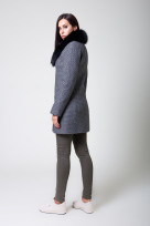 Пальто 1-076 Графит