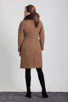 Пальто 1-074L Латте