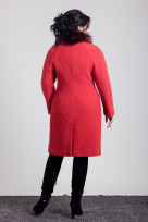 Пальто 1-074L Терракот