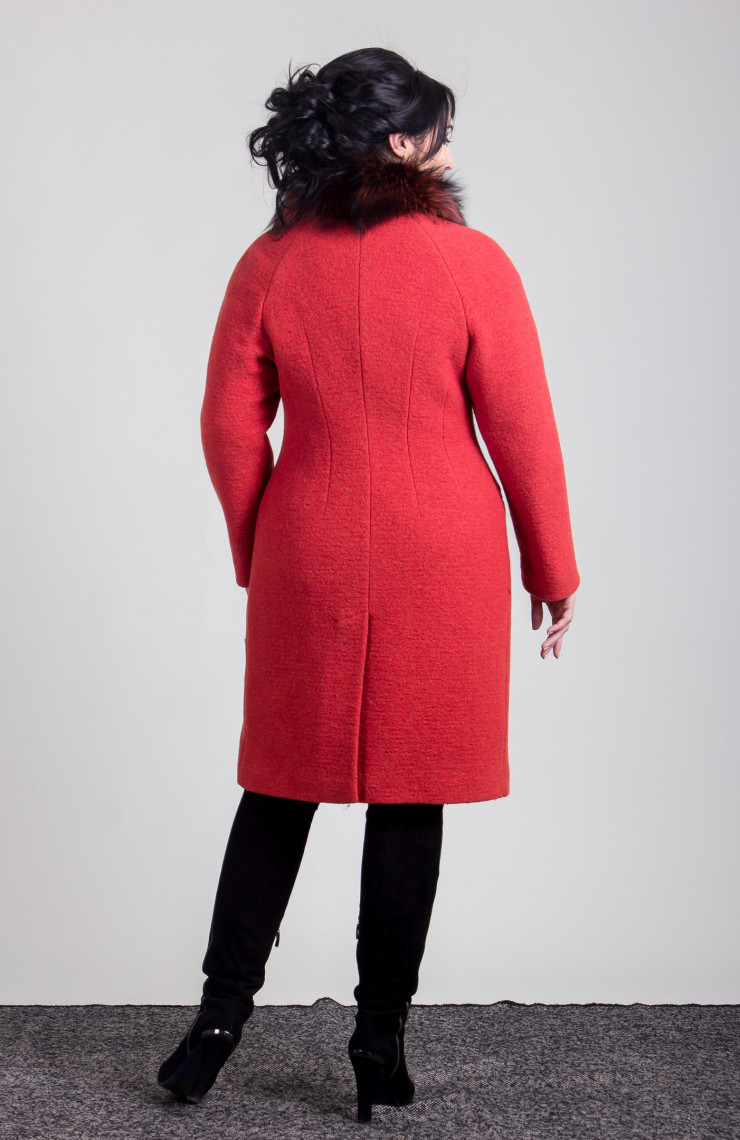Пальто 1-074L Терракот