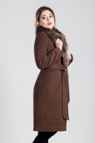 Пальто 1-183IT Шоколад