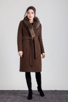 Пальто 1-183IT Шоколад