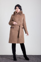 Пальто 1-092IT Молочный шоколад