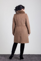 Пальто 1-092IT Молочный шоколад
