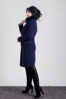Пальто 1-092IT Темно-синий