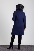 Пальто 1-092IT Темно-синий